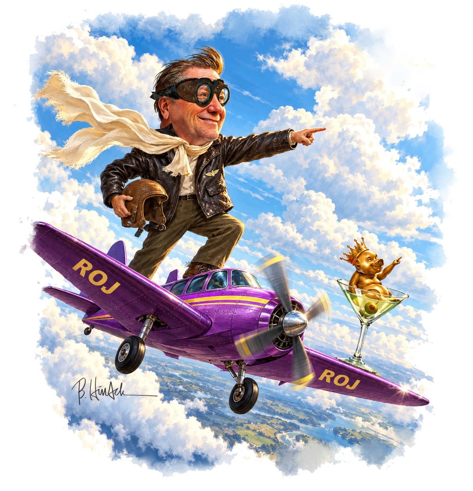 Jeff Hammons takes flight in a playful aviation adventure.