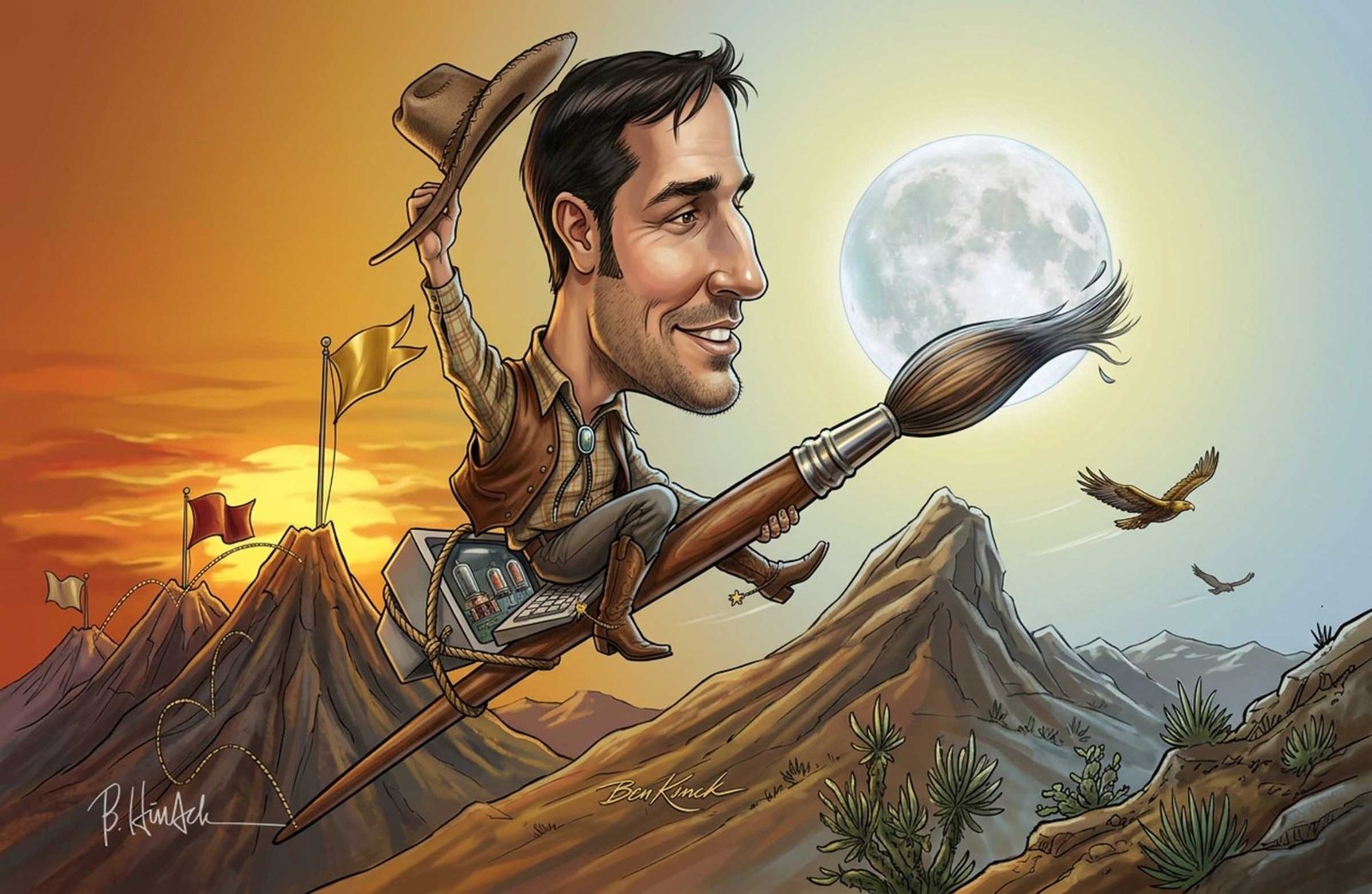 Vince Palko reaches for the moon in an imaginative adventure.