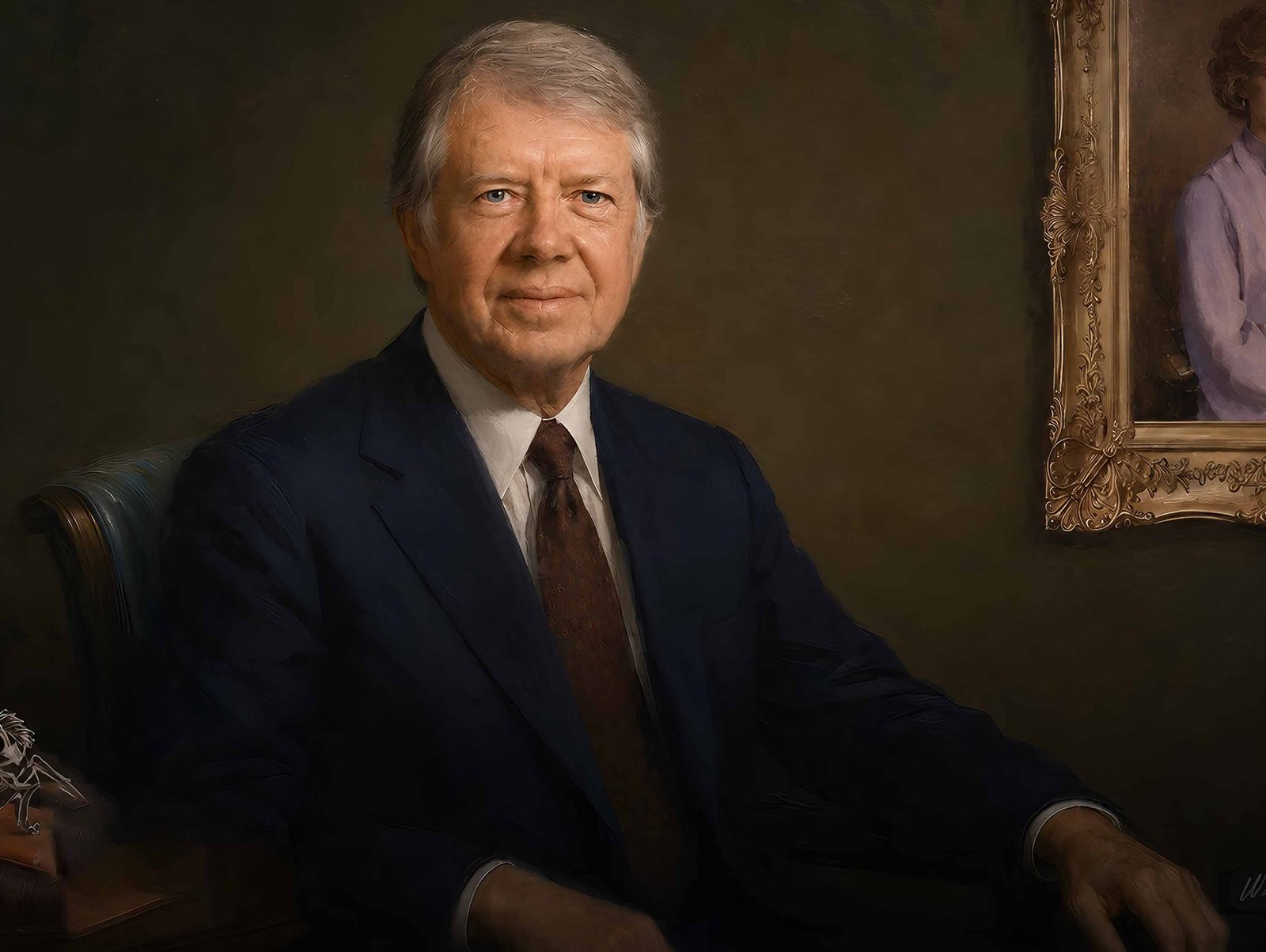 Jimmy Carter portrait painting