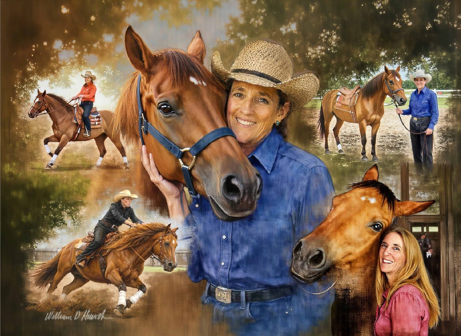 Nancy Currie-Kregg with her horse Jake