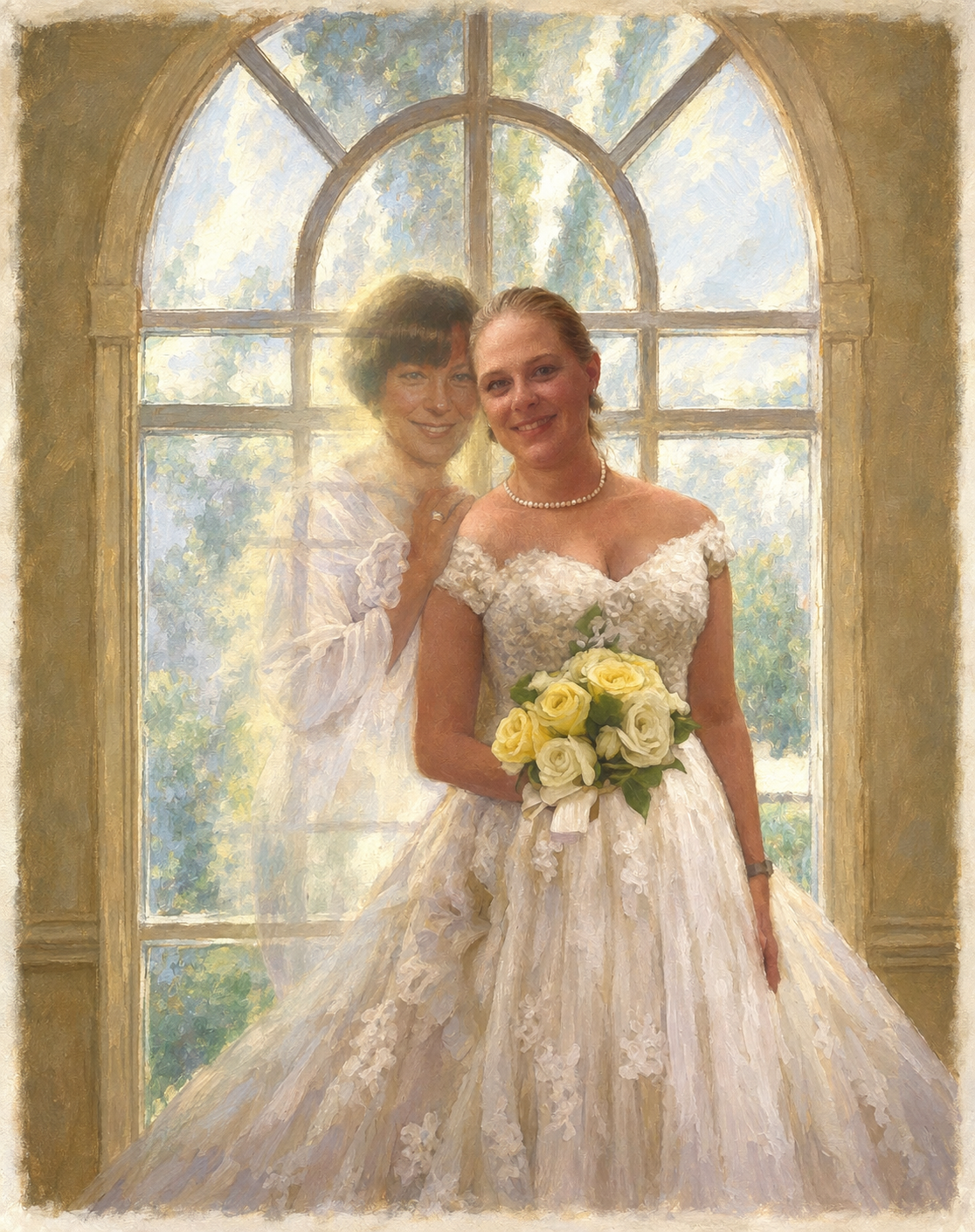 Suzy and Mom portrait